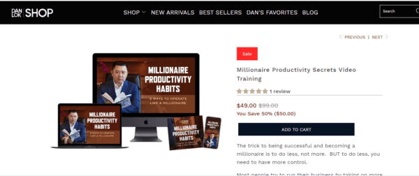 Dan Lok – Millionaire Productivity Secrets