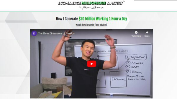 Kevin Zhang – Ecommerce Millionaire Mastery (Update 4)