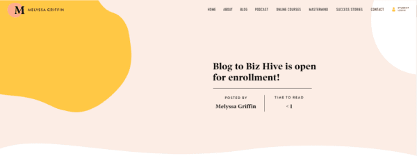 Melyssa Griffin – Blog to Biz Hive