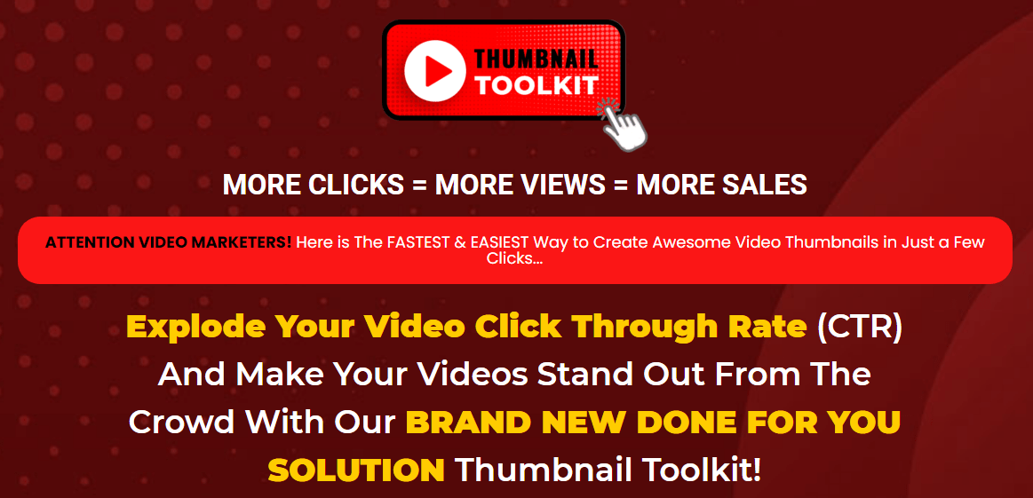 Thumbnail Toolkit - More Clicks = More Views = More Sales Free Download