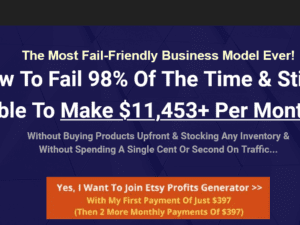Dave Kettner - ETSY Profits Generator - How To Make $11,453+ Per Month On ETSY Download