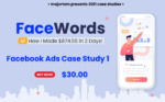FaceWords – Case Study – How I Made $874.55 in 2 Days With Facebook Ads Free Download
