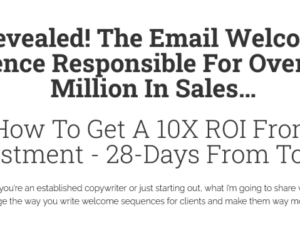 Adil Amarsi – The Email Welcome Sequence