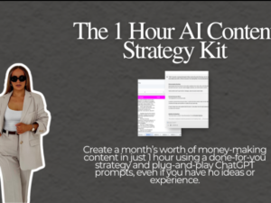 Monika Wolnicka – The 1 Hour AI Content Strategy Kit Download