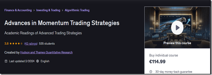 Advances in Momentum Trading Strategies Download